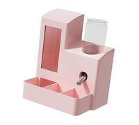 3-in-1 Automatic Hamster Food Dispenser, Modern Large Capacity Water Bottle for Chinchillas And Small Animals, Pink 80ml Bottle