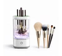 3-in-1 Automatic Makeup Brush Cleaner and Dryer, Electric Makeup Brush Washer Machine with Warm Air Drying, 10000RPM Deep Cleaning, One Button Brush Cleaner for Makeup Brushes Beauty Sponges