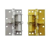 3 in 1 Automatic Self Closing Door Hinges with Positioning 90 Degrees Integrates Spring Hinge, Closer and Stopper(Silver)