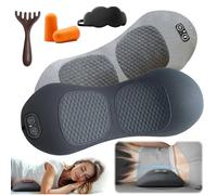 3-in-1 Back Massager,2026 Upgraded Electric Back Massager with Traction, Vibration & Heat,Portable Core Relief Electric Massage Cushion (2pcs)