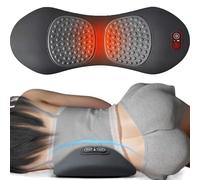 3 in 1 Back Massager, Prevalnt 3-in-1 Back Therapy Massager Pillow with Traction Lifting, Heat Therapy & Vibration Massage, Relieves Pain, Improves Blood Flow, Eases Tension (Black)