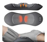 3 in 1 Back Massager, Upgraded Back Stretcher with Warming, Gentle Pulling & Vibration Functions, Easily Relieves Pressure,Promote Relaxation in The Back (Grey)