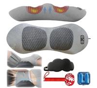 3 in 1 Back Therapy, 2026 Upgraded Back Massager, Triple Fusion Back Massager with Traction, Vibration & Heat, Portable Core Relief Electric Massage Cushion for Neck (B)