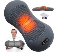 3 in 1 Back Therapy, 59cm Electric Lower Back Massager, 135°Golden Curvature, Spinal Traction, Therapeutic Heat, and Vibration Massage, Relieve Sciatica & Backs Pain (Black)