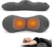 3 in 1 Back Therapy Massager, Back Massager with Heat, Vibration & Traction, Neck Shoulder Body Massager Support Pillow, Deep Tissue, Muscle Relax Massage Gifts for Women Men