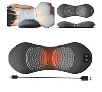 3-in-1 Back Therapy, Spinal Traction, Therapeutic Heat Vibration, Lower Back Massager, Relieve Sciatica and Back Pain, Get Relief from Chronic Back Pain(Gray)