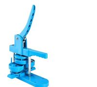 3 in 1 Badges Button Maker Machine with 100Pcs Button Parts+3 Size Mold+3 Size Circle Cutter(Blu)