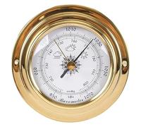 3 in 1 Barometer, Traditional Barometer, Outdoor Fishing Barometer, 98mm Copper Case Zirconium-Plated Marine Barometer, High-Precision Barometer