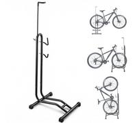 3-in-1 Bike Floor Stand | Upright Space-Saving Storage | Horizontal/Vertical Parking & Maintenance Rack | Fits Mountain, Road, Kids Bikes | Indoor & Outdoor Use