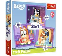 3 in 1 Bluey Bingo & Friends Jigsaw Puzzle Children's Kids TV Show Multi Box Set