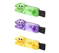 3-in-1 Bottle Brush & Cup Lid Cleaning Set - Multifunctional Bottle Cleaner for Baby Bottle Teats, Straws, Kitchen Gadgets and Test Tubes, Efficient Crevice Cleaning Tool