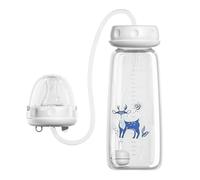 3-in 1 Bottle Holder for Babys Self Feeding, Leak-Proof Silicone Biberon Anticolico para Bebe, 240ml Babys Bottle Holder Hands Free, Adjustable Flow Rate, Reduce Hiccups & -up