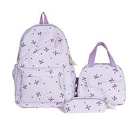 3-in-1 Bow Tie College School Backpack, Cute Girl Backpacks, School Backpack Set for School Travel Vacation (Style 4)