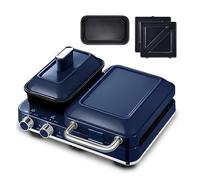 3-in-1 Breakfast Maker, Electric Sandwich Maker with Frying Pan, Boiling Pot, Food Steamer for Home Use