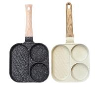 3 -in-1 Breakfast Skillet, Eco-Friendly, 36.5 X 18.5 Cm, Egg Frying Pan, Nonstick Egg Pan with Lid, Reduced Kitchen Clutter, for Everyday Cooking at Home, Restaurants, BBQS, and More
