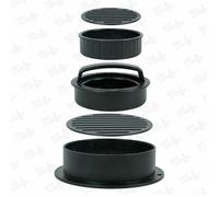 3 in 1 Burger Press Machine with User Manual, Easy to Use for Perfect Making Stuffed Burgers, Patties, Barbecue, Hamburger Beef Patty Maker Mould & Slider Set for Home Kitchen BBQ