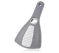 3-in-1 Can Opener, Stainless Steel PP Material Household 3-in-1 Tin Lid Opener Grater Portable Multifunctional Bottle Jar Opener Vegetable Cheese Food Grater Kitchen Gadget (Gray)