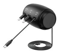 3-in-1 Car Charging Cable, Multifunctional Usb Retractable Highspeed Fast CarCharging Station Box Compatible Android Type C & IOS All Phones, Backseat Passengers Car Charger Dock Attach To Headrest