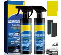 3 in 1 Car Coating Spray,120ML Quick Effect Coating Agent,Advanced Car Wax Spray & Ceramic Coa/ting Sp/ray for Ca/rs,Restore Shine & Long-Lasting Protection,Multi-Functional C/ar Shine Spra/y(2PCS)