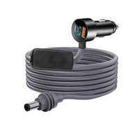 3-in-1 Car for CHARGER Cable for Starlink for MINI, 60W for QC3.0 PD3.0 DC Power Cord with LED Display, Waterproof 12V-24V Adapter for Auto Truck Boat, Fast Charging Dual USB Port for Phone Ta(30V-2A