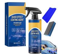 3 in 1 Car Polish, Ceramic Coating Car, Car Wax Polish, Advanced Car Quick-Acting Coating Agent, Rapid Ceramic Spray, with Towel Sponge, for Superior Paintwork Protection High-Gloss Finish (1)