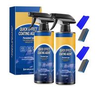 3 in 1 Car Polish, Ceramic Coating Car, Car Wax Polish, Advanced Car Quick-Acting Coating Agent, Rapid Ceramic Spray, with Towel Sponge, for Superior Paintwork Protection High-Gloss Finish (2)