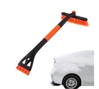 3 in 1 Car Snow Scraper with Removable Extendable Shovel - Retractable Ice Scraper with Ergonomic Rubber Handle, Compact Emergency Tool for SUV, Truck, Windshield and Window