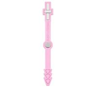 3-in-1 Cat Eye Magnetic Wand Tool, Dual-ended Pink Plastic | Square Heads, 1.5cm Width, Curved Handle, Salon Use for Technicians and Artists