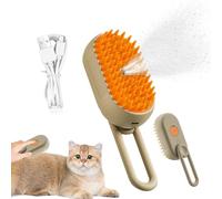 3 in 1 Cat Steam Brush Massage Spray Comb for Cats Cat Steamy Brush Dog Cat Steam Brush with Water Tank Brush for Cats with Short and Long Hair