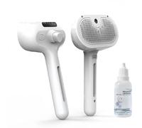 3 in 1 Cat Steam Brush, Self-Cleaning Cat Brush, Pets Grooming Brushes with Essence, Dog Brushes Spray Hair Removal Comb for Long & Short Haired Pets, USB Rechargeable (white)