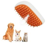 3-in-1 Cat Steamer Brush with Self-Cleaning, Detangling & Massage, 2025 Upgraded Pet Grooming Tool for Dogs/Cats/Rabbits, Portable Steam Defurring Brush with Spray Spritz for Shedding Control