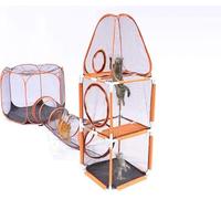 3 in 1 Cat Tent 3-Level Climbing Tower with Tunnel Pet Play House Outdoor Large Foldable Cat Enclosure Puppy Playpens (Styles 6)