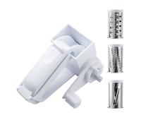 3 in 1 Cheese Grater, Handheld Foldable Rotary Grater, Manual Shredder with 3 Interchangeable Drums for Cheese Chocolate Nut