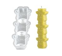 3 in 1 Christmas Mold Set Santa Reindeer Angel Gingerbreads Man Silicone Baking Crafting Tool for Festive Decors Christmas Molds Set for Holiday Making At Home Molds with Santa