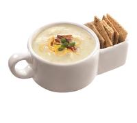 3-in-1 Coffee and Biscuit Cup Large Ceramic Mug for Breakfast | One-Piece Body, Keeps Heat, For Students and Desk Workers, Multifunction Biscuit Cup Breakfast Coffee Cup For Coffee Lovers