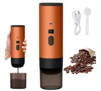 3-in-1 Coffee Machine with Multiple Capsules, Portable Coffee Maker, Espresso Maker with Capsules and Ground Coffee, Electric Espresso Machine, 15 Bar, for Office, Travel, Camping, Home (orange)