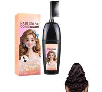 3-in-1 Comb for Hair Coloring with Integrated Brush,Portable Hair Dye Comb For Gray Hair Coverage,3 in 1 Instant Dye,Plant Extract Hair Dye,Gentle Gray Hair Coverage,for Women Men (Light Brown)