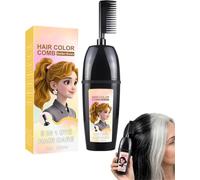 3-in-1 Comb for Hair Coloring with Integrated Brush,Portable Hair Dye Comb for Gray Hair Coverage,Waterproof & Sweatproof, One Step Hairs Coloring, No Mixing, No Mess, Just Results (Golden Brown)
