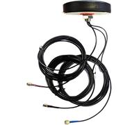 3-in-1 Combo Antenna 4G LTE + GPS + WiFi, Screw Mount Circular Base 700-2700MHz SMA Male Connectors, Outdoor Low Gain 2dBi Not for Speed Competition, Cellular GSM 3G 4G LTE Antenna for RV Truck Boat