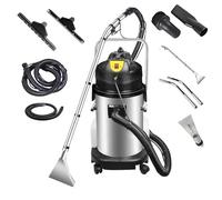 3-in-1 Commercial Carpet Steam Cleaner, Heavy Duty Dust Extractor, Efficient Spray Extract Function, 230mbar Suction, for Cleaning Carpets, Floors, Furniture, and Car Interiors(30L)
