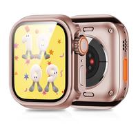 3 in 1 Compatible with Apple Watch SE Series 6 5 4 Case 40mm Rugged Protective [Turn into Ultra 2 Look] with Back Cover Tempered Screen Protector Designed for Apple Watch Series 4 5 6 SE 40mm Case