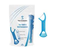 3-in-1 Complete Dental Care Set: Double Thread Floss Picks, Toothpicks, and Tongue Scraper - Your Oral Hygiene Solution with Disposable Floss Sticks for On The Go or Travel