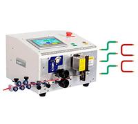 3 in 1 Computer Wire Stripping Peeling Cutting Bending Machine 4-35mm2 Fully Automatic Wire Stripper Peeler Cutter Bender with Wire Straightener, 0.1-99999.9mm Cutting Length,2~25mm26whls