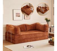 3-in-1 Convertible Sofa Bed, Comfy Modular Sectional, Convertible sleeper chair, With armrests, Pullout Sectional Daybed for Living Room/Bedroom/Office,B,1.8m (A 1.5m)