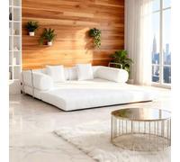 3-in-1 Convertible Sofa Bed, Modular Sleeper Sofa, Foldable Floor Sofa for Living Room, Apartment, Bedroom and Playroom, Versatile Design for Ultimate Comfort