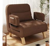 3 in 1 Convertible Sofa Bed with Adjustable Backrest, Foldable Sleeper Chair, Linen Fabric, Washable, for Living Room and Bedroom