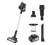 3 in 1 Cordless Vacuum Cleaner 140W/15000Pa Compact Brushless Cordless Hoover with 2 Speed ＆ 2 Batteries Lightweight Powerful Up to 65 Mins Multi Purpose Vac for Hard Floors/Carpets/Pet Hair