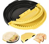 3-in-1 Corn Tortilla Press Sealer, Adjustable Totilla Wraps Maker Adjustable 6in-8in-10in Plastic Wrapper for Making Burritos Tortilla Dumplings Calzones Enchiladas Kebabs Sandwiches & Pastries