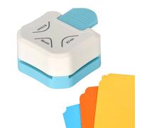 3-in-1 Corner Rounder Punch, Corner Punch 3 in 1 with 3 Sizes 4/7/10mm, Stainless Steel Corner Punch, Label-Card Making and Crafting Supplies-Cutter for Paper, Invitations and Scrapbooking