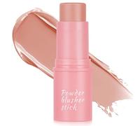 3 in 1 Cream Blush Stick, Cream Contour Stick for Cheeks Lips Eyes, Long Lasting Waterproof Lightweight Blusher Stick, Moisturize and Blendable Blushers for Women Girls Cheeks Makeup (#02)